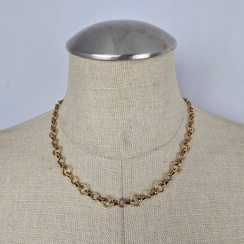 Fifth Avenue Gold Tone Chain Link Necklace